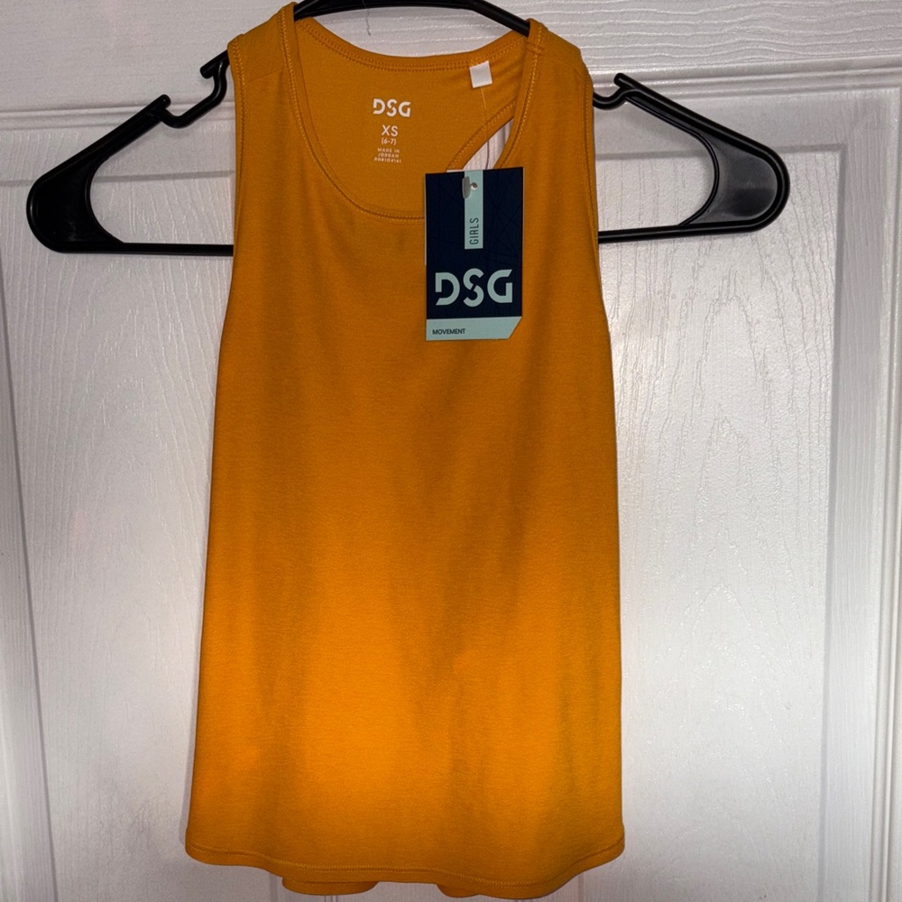 DSG Kids Bright Orange Tank Top NWT